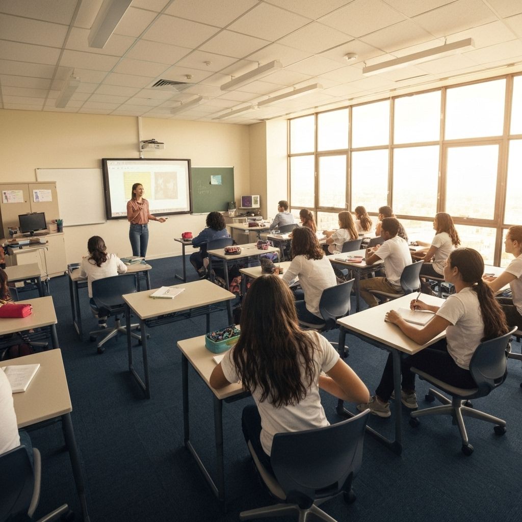 EBGS studenten in de klas